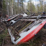 На месте гибели самолета Ан-2. Фото Катерины Быковой, газета "Глобус".