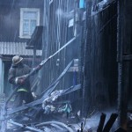 В выходные в Серове горел двухэтажный жилой дом