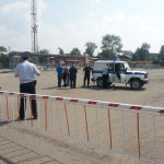 Автостанция Серова оцеплена полицией. Прибыл пожарный автомобиль.