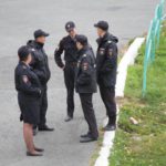 Порядок охраняли сотрудники полиции. Фото: Константин Бобылев, "Глобус".